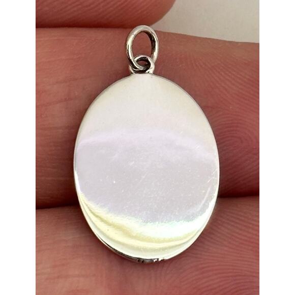 Sterling Silver Full Moon with Cactus Charm - Picture 2 of 4